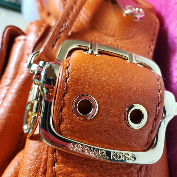 ORANGE/REDDISH AUTHENTIC MICHAEL KORS PURSE $79 - Picture 4 of 7